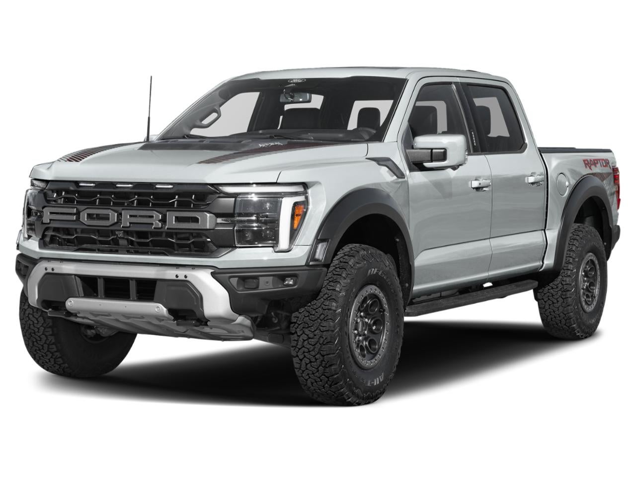 2026 Ford F-150 Raptor 4WD SuperCrew 5.5' Box in Avalanche — front three-quarter view